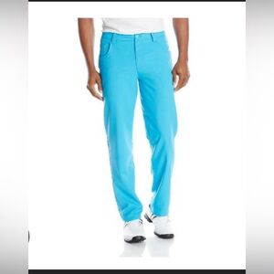 Puma Men's Vibrant Blue 5 pocket golf trousers, size 34/34